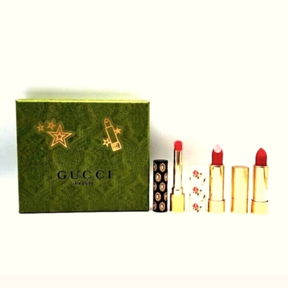GUCCI-Lipstick Trio Set: Goldie Red 25 π - Picture 1 of 15